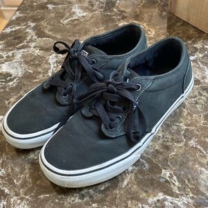 Vans dark forest green canvas sneakers sz 8 men’s
